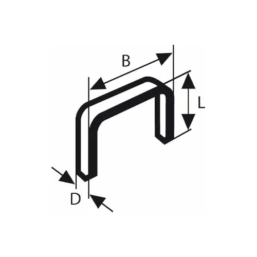 Bosch Tűzőkapocs Type 54, 6 mm, 1000 db