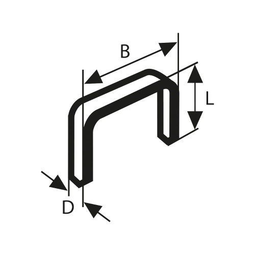 Bosch finomhuzal tűzőkapocs Type 59 14mm 1000db