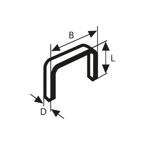 Bosch finomhuzal tűzőkapocs Type 53 4mm 1000db