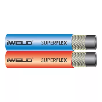   Iweld superflex ikertömlő 6,3 x 6,3mm ( Acetilén/Oxigén )
