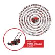 Einhell GP-CM 36/47 S HW LI akkumulátoros önjáró fűnyíró (4x4Ah)