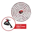 Einhell akkus lombszívó-fúvó GE-CL 36/230 Li E - SOLO 2x18V alapgép