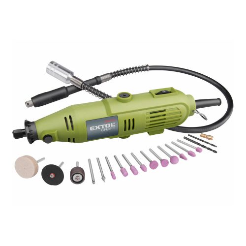 EXTOL CRAFT mini köszörű és fúrógép klt., 130W