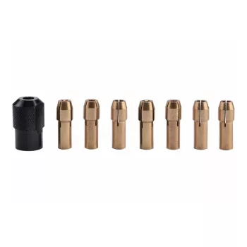   Extol Craft befogó tokmány készlet, 8 db, befogás: 1-1,6-2-2,3-3-2×3,2 mm, M8×0,75 mm, a 404120,
