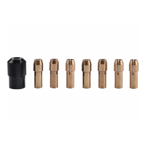Extol Craft befogó tokmány készlet, 8 db, befogás: 1-1,6-2-2,3-3-2×3,2 mm, M8×0,75 mm, a 404120, 