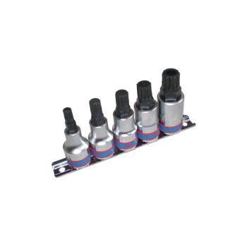   King Tony 1/2" spline bitfej készlet 5 részes (4105PR)