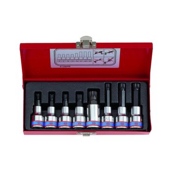   King Tony 1/2" Spline bitfej készlet 8 részes (4128PR)