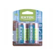 Extol elem készlet 2 db, alkáli, 1,5V, méret: D (LR20); hosszú étettartam, bliszteren