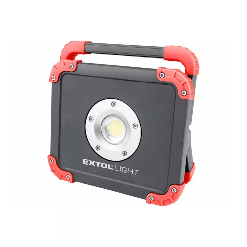 Extol Light hordozható LED lámpa, 20 W, COB LED; 2000 Lm, újratölthető Li-ion akkus, 6600 mAh, IP