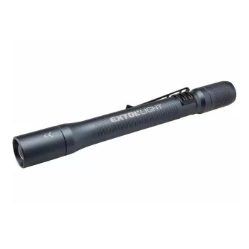   Extol Light LED lámpa, CREE XPE, 100Lm, 3 funkció; (teljes/harmad fényerő+ villogás), ALU ház