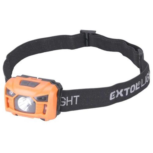 Extol Light akkus LED fejlámpa, 3W, CREE XPL, 100 lumen, fehér+piros