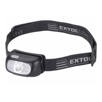 Extol LED fejlámpa, 5 W,  tölthető akkuval, 6 funkcióval