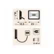 Extol Light LED lámpa, falra szerelhető reflektor, 30W; 3200 Lm, IP65, 230V/50Hz, 1 kg