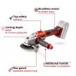 Einhell Professional akkus sarokcsiszoló AXXIO 18/115 - SOLO 18V alapgép 115mm