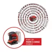 Einhell akkus rezgőcsiszoló TE-OS 18/113 Li - SOLO 18V alapgép