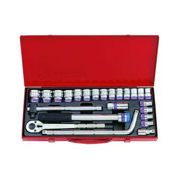   King Tony 1/2" kézi dugókulcs készlet 6* 24 részes (4533MR)