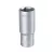 Fortum dugófej, hosszított, 1/2", 24mm, 61CrV5, mattkróm, 77mm hosszú