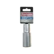Fortum dugófej, hosszított, 1/2", 24mm, 61CrV5, mattkróm, 77mm hosszú