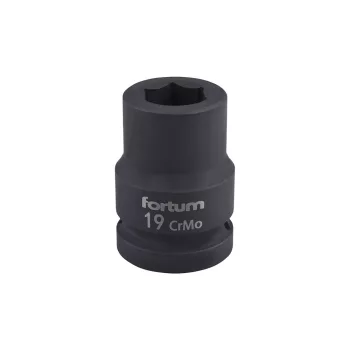 Fortum gépi dugófej 3/4", 19mm, L 52 mm, feketített