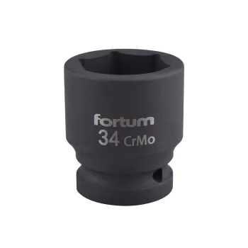 Fortum gépi dugófej 3/4", 34mm, L 57 mm, feketített