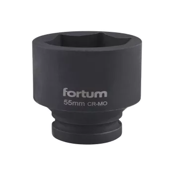 Fortum gépi dugófej 3/4", 55mm, L 70 mm, feketített