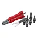 Fortum POP-NUT popszegecs adapter készlet fúrógéphez 6 részes 1/4"