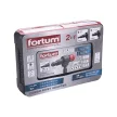 FORTUM Popszegecs- és szegecsanyahúzó adapter készlet fúrógéphez (2,4-6,4 / M3-M12)