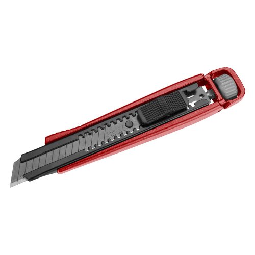 Fortum tapétavágó kés, ALU+acél házas; 18 mm, csavaros rögzítés, pótpenge: 4780003