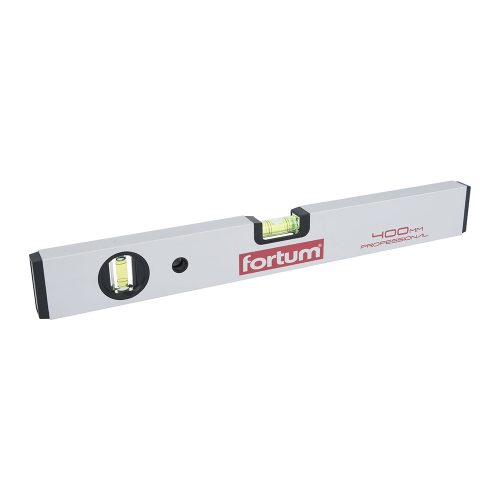 Fortum vízmérték 0,5mm/m pontos ( alu.), elektronikusan kalibrált libella 400mm