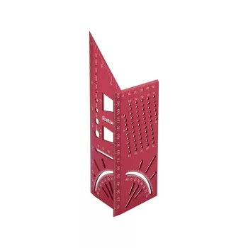 Fortum asztalos 3D T-derékszög, eloxált alu, 215x72x63 mm