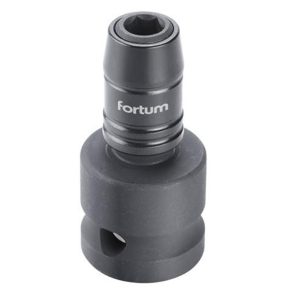   Fortum adapter, impakt 1/4" BIT-ek gépi befogásához, 1/2" 49mm