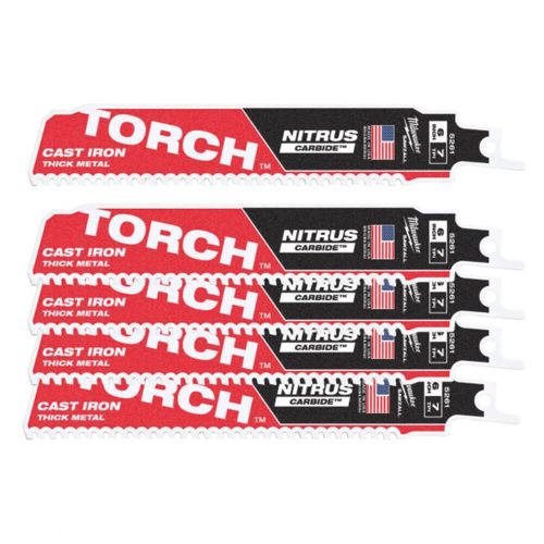 Milwaukee szablyafűrészlap TORCH NITRUS 150/7T, 5 db