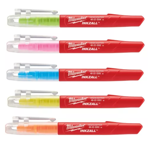 Milwaukee Inkzall szövegkiemelő színes 5db/cs