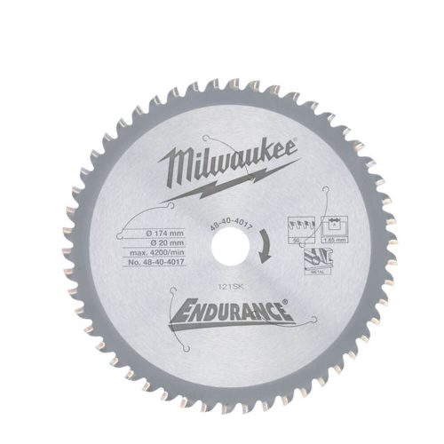 Milwaukee körfűrészlap fémhez 174x1,65x20mm 50 fog