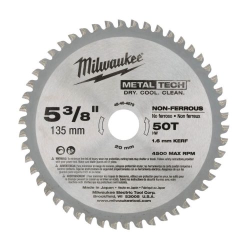 Milwaukee körfűrészlap fémhez 135x1,6x20mm 50 fog