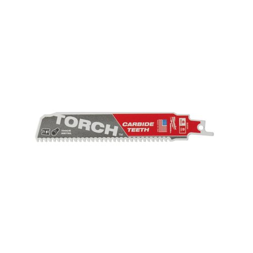 Milwaukee HEAVY DUTY TORCH keményfém fogazatú bontó orrfűrészlap 150 mm 8T - 1 darab