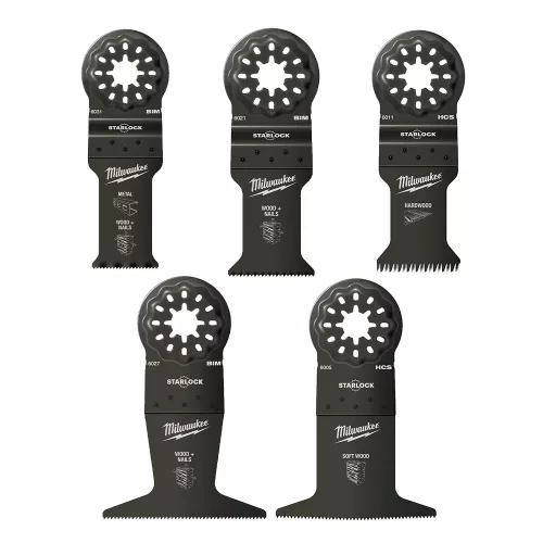 Milwaukee Multitool Starlock merülő fűrészlap készlet tároló dobozban - 5 részes