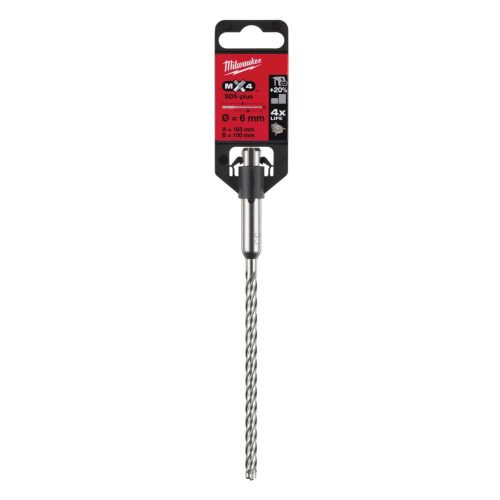 Milwaukee MX4 SDS-Plus fúrószár 6,0x100/160mm 4 élű