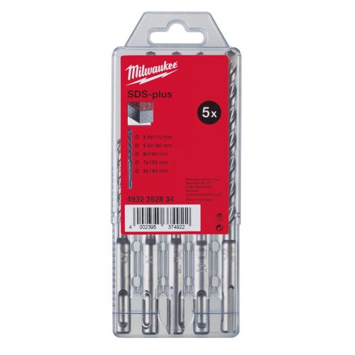 Milwaukee M2 SDS-Plus fúrószár készlet 2 élu 5,5-8mm 5 részes