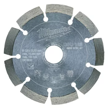 Milwaukee gyémánt vágótárcsa DSU 125mm