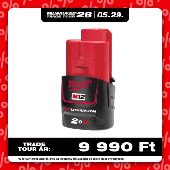 Milwaukee akkumulátor M12 B2 12V 2,0Ah