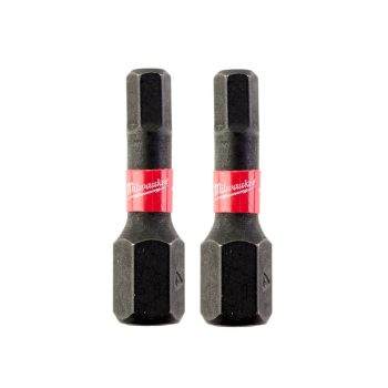 Milwaukee Shockwave bithegy Hex4x25mm 2db/cs
