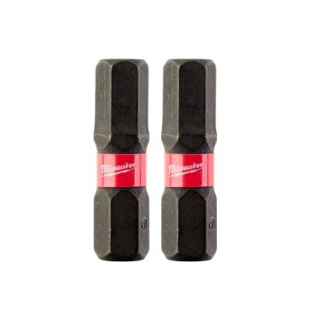 Milwaukee Shockwave bithegy Hex6x25mm 2db/cs