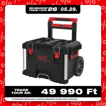 Milwaukee Packout tároló láda 1, kerekes 560x410x480mm