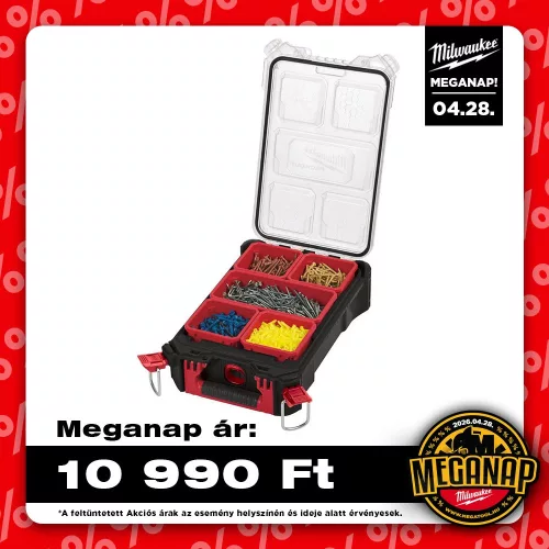 Milwaukee Packout rendszerező doboz közepes 250x380x120mm