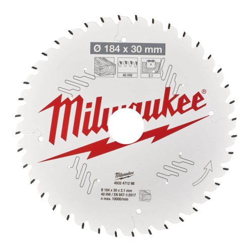 Milwaukee körfurészlap alumíniumhoz 184x30x2,2 54fog