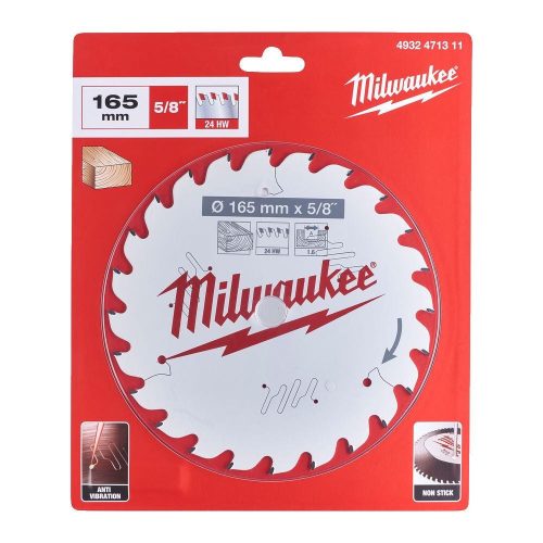 Milwaukee körfurészlap fához 165x1,6x15,87mm 24 fog (4932352313)