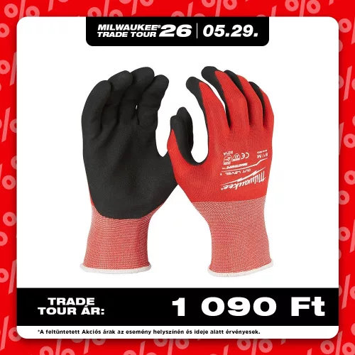 Milwaukee Vágásbiztos védőkesztyű 1/A vágási szint 8/M