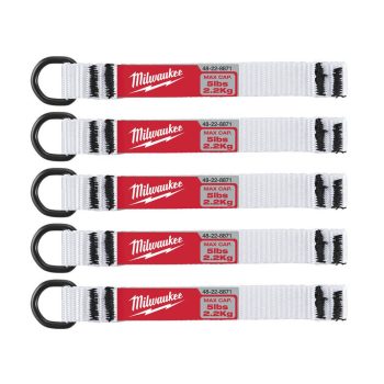 Milwaukee D-gyűrűs rögzítő szalag 2,2kg-ig 5db