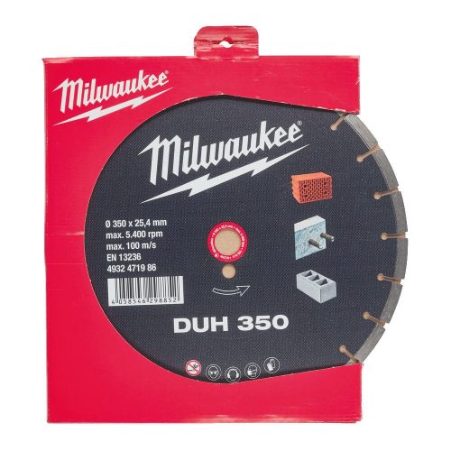 Milwaukee gyémánt vágótárcsa DUH 350 MPP